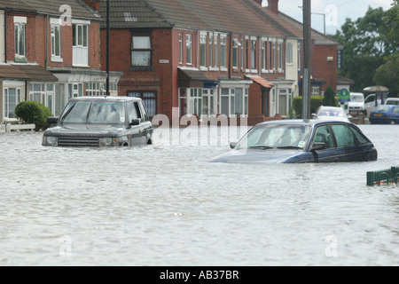 Inondations dans le sud du Yorkshire, Toll Bar. Banque D'Images