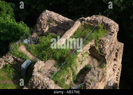 Burg Château Drachenfels près de Busenberg Dahn Rhénanie-palatinat Allemagne Juin 2007 Banque D'Images