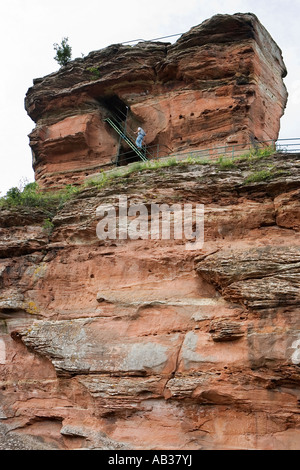 Burg Château Drachenfels près de Busenberg Dahn Rhénanie-palatinat Allemagne Juin 2007 Banque D'Images