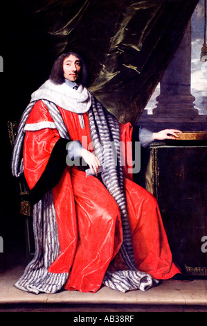 Jean Antoine de Mesme président du Parlement paris 1653 Philippe de Champaigne 1602-1674 peintre baroque français, France Banque D'Images