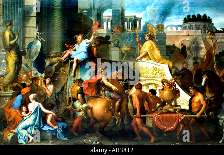L'entrée d'Alexandre dans Babylone ou le triomphe d'Alexandre 1665, Charles Le Brun (1619-1690) Banque D'Images