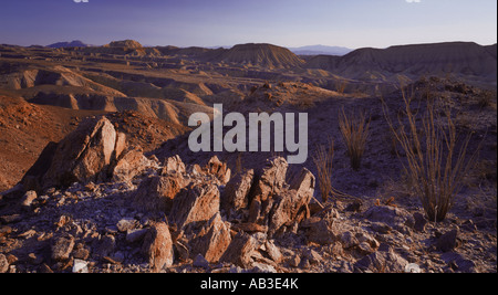 Vue depuis Les grottes du vent Fish Creek Anza Borrego Desert State Park Borrego Springs San Diego County California United States USA Banque D'Images