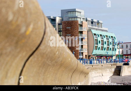 Les bâtiments de mer et en Nouvelle-Galles du Sud Royaume-uni Porthcawl Banque D'Images