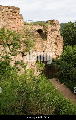 Burg Château Drachenfels près de Busenberg Dahn Rhénanie-palatinat Allemagne Juin 2007 Banque D'Images