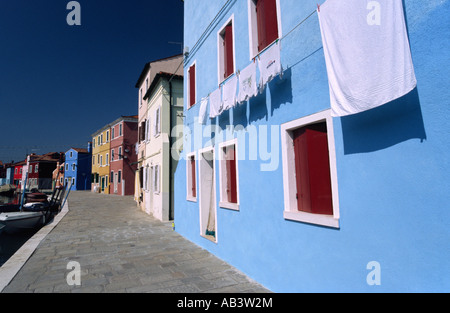 Burano - Venise, Italie Banque D'Images