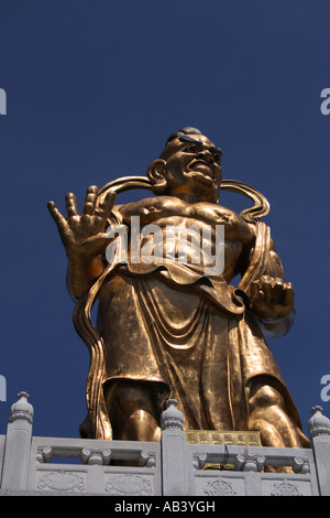 Luohan guard statue au temple de Kek Lok Si, Penang, Malaisie Banque D'Images