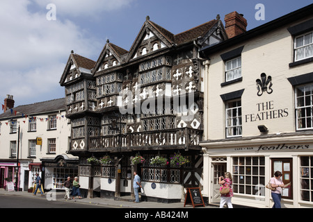 L'hôtel Feathers, Ludlow, Shropshire Banque D'Images