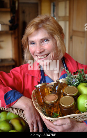 Un petit SOUTH BRAMLEY APPLE ET ROSEMARY JELLY DE SON CHALET UK WORCESTERSHIRE Banque D'Images