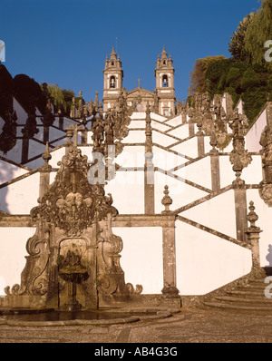 Braga, l'église de Bom Jesus Banque D'Images