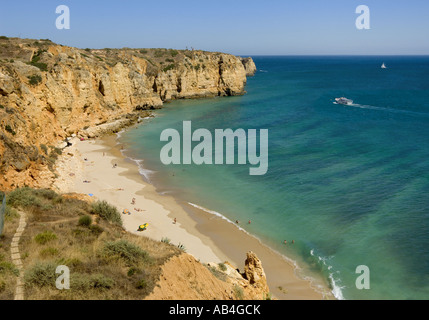 L'Algarve, près de Lagos, plage Canavial Banque D'Images