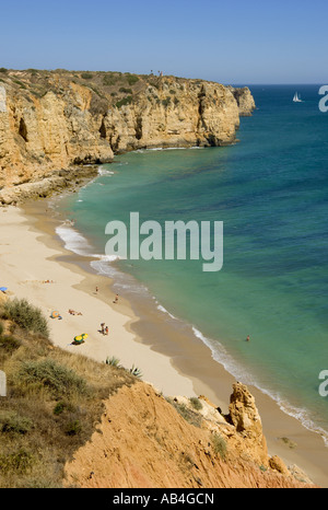 Le Portugal, plage Canavial, près de Lagos Banque D'Images