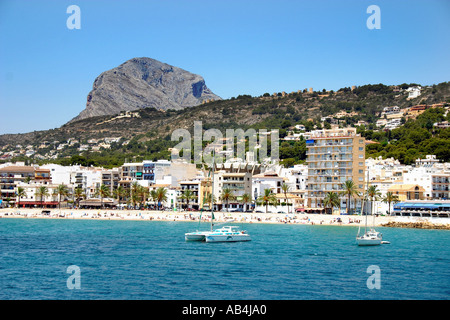 La côte de Javea, Costa Blanca, Espagne Banque D'Images