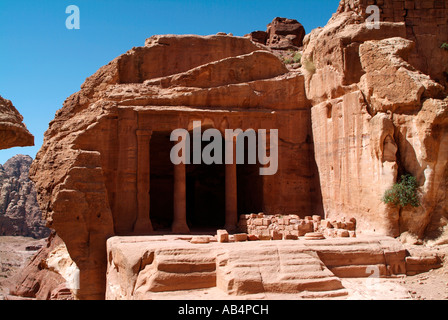 Le Jardin Temple dans le Wadi Farasa à Petra en Jordanie Banque D'Images