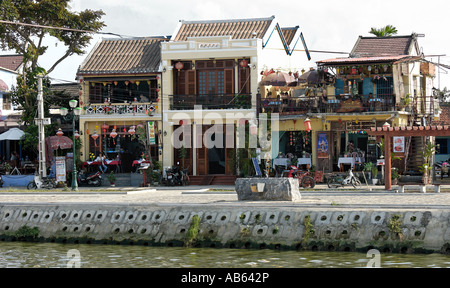 Le nouveau développement d'Hoi An, à river de la vieille ville. Banque D'Images