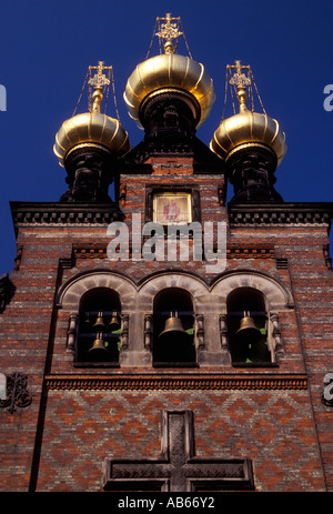 Eglise orthodoxe russe, russe orthodoxe, église chrétienne, Copenhague, Danemark Banque D'Images