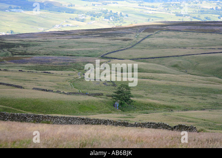 Les promeneurs sur le Pennine Way de Vevey à Haworth West Yorkshire Banque D'Images