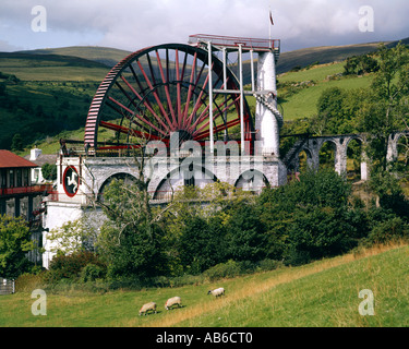 Fr - ÎLE DE MAN : Great Laxey Wheel également connu sous le nom de Lady Isabella Banque D'Images