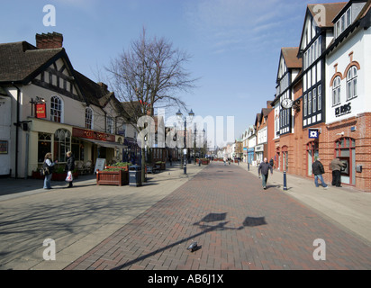 Solihull High Street, West Midlands, Royaume-Uni Banque D'Images