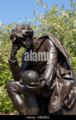 Statue de hameau Jardins Bancroft Stratford-upon-Avon Banque D'Images