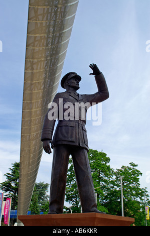 Sir Frank Whittle, statue en bronze Banque D'Images