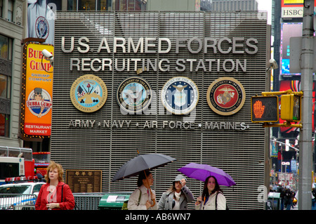 Recrutement des Forces armées des États-Unis, Times Square Banque D'Images