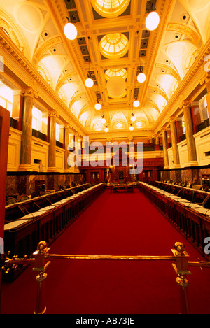 Chambre législative dans les édifices du Parlement de la Colombie-Britannique en capitale de Victoria sur l'île de Vancouver (Colombie-Britannique) Canada Banque D'Images