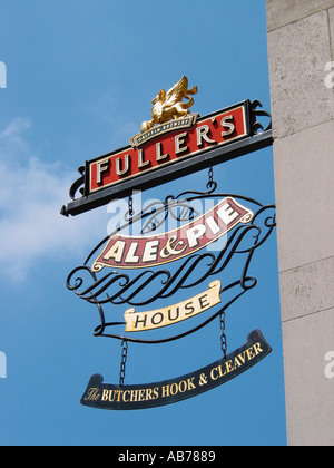 The Butchers Hook and Cleaver Ale and Pie House pub près de Smithfield Meat Market, West Smithfield, Londres, Angleterre, Royaume-Uni Banque D'Images