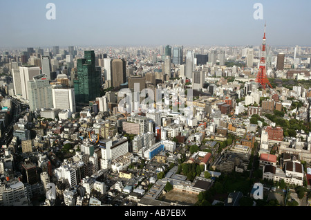 JPN, Japon, Tokyo : vue depuis le pont d'observatin Roppongi Hills Mori Tower, Tokyo-City-vue. Banque D'Images