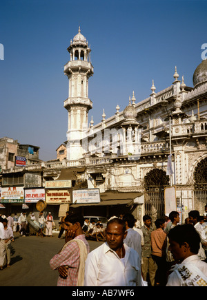 L'Inde Maharashtra Mumbai Bombay mosquée à Javeri bazar bijoux Banque D'Images