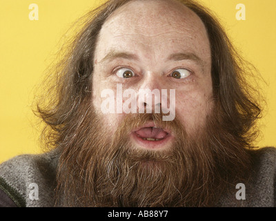 homme à barbe Banque D'Images