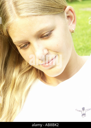 Portrait of a young woman Banque D'Images