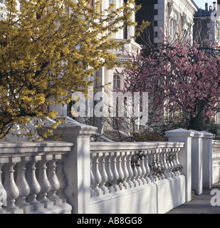 Carlyle Square, Chelsea. Temps de printemps. Banque D'Images