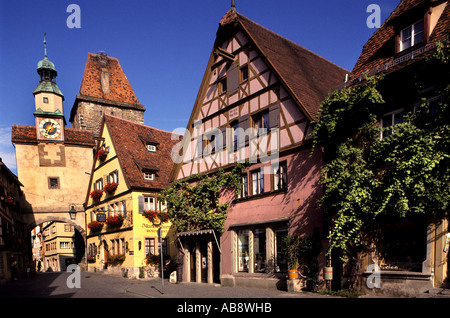 Rothenburg ob der Tauber Bavière Allemagne German Banque D'Images