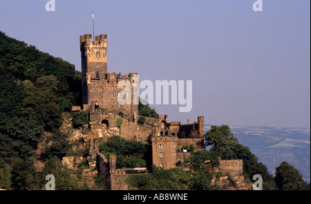 Burg Katz St Goarshausen Rhin Allemagne German Banque D'Images