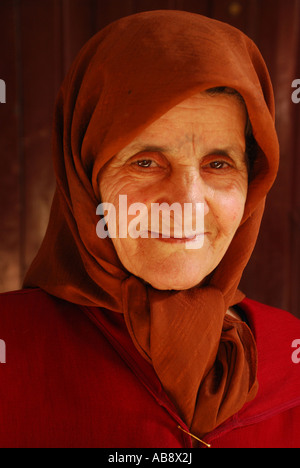 Portrait de vieilles femmes marocaines Fès Maroc Banque D'Images