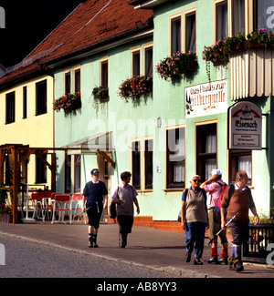 La ville d'Eisenach Thüringen Allemagne Allemagne Banque D'Images