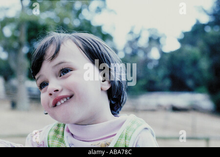 Portrait d'une petite fille Banque D'Images