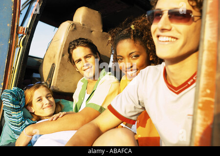 Groupe d'amis Banque D'Images