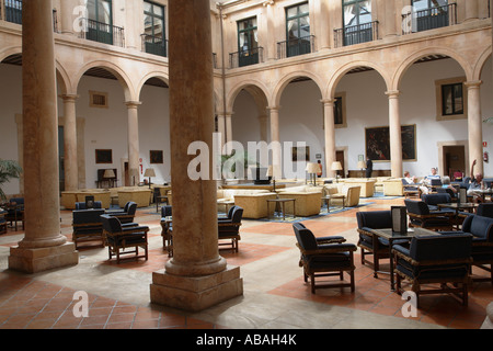 Espagne Castilla Leon Lerma Palacio Ducal Palace Hotel patio de l'hôtel Banque D'Images