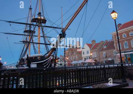 HMS Trincomalee à Hartlepool Historic Quay, Cleveland, UK Banque D'Images