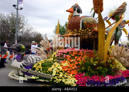 Le 116e tournoi de Roses Rose Parade 91e Rose Bowl Game Banque D'Images