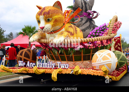 Le 116e tournoi de Roses Rose Parade 91e Rose Bowl Game Banque D'Images