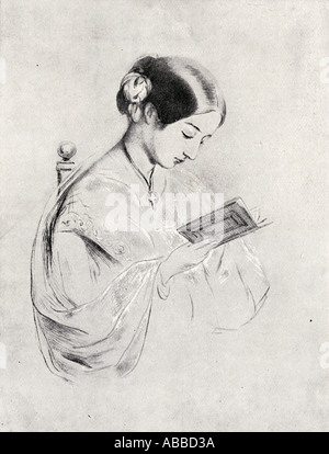 Florence Nightingale, 1820 -1910. Statisticien anglais, pionnier des soins infirmiers et d'un réformateur de méthodes d'assainissement de l'hôpital. Banque D'Images
