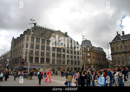 Centre-ville Place d'Amsterdam Pays-Bas Banque D'Images