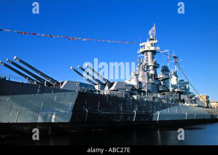 USS N. Carolina, Wilmington, Caroline du Nord, États-Unis Banque D'Images