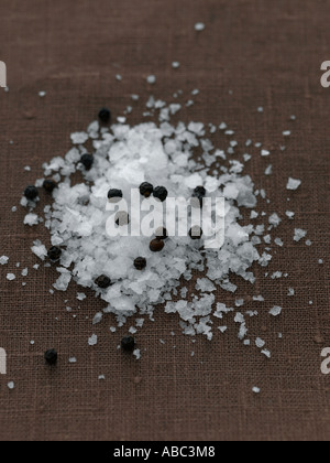 Des cristaux de sel et poivre noir - haut de gamme image numérique Hasselblad 61Mo Banque D'Images