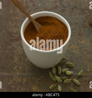 Paprika et cardamome - partie d'une série d'images d'épices Banque D'Images