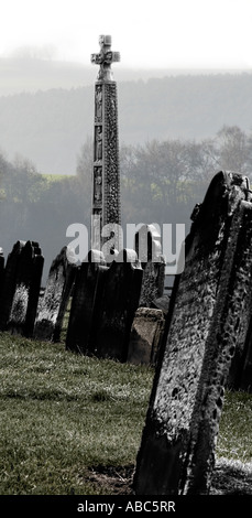 "Le cimetière de 58' dans l'église St Mary, Whitby, North Yorkshire, Angleterre Banque D'Images