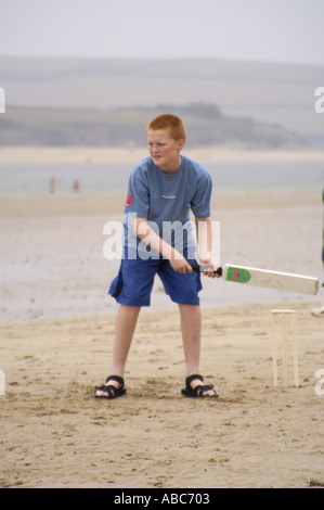 3194 Beach Cricket Banque D'Images