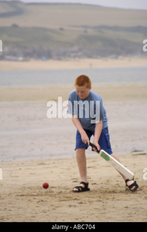 3194 Beach Cricket Banque D'Images